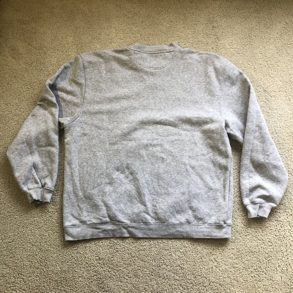 Reebok NFL Minnesota Vikings Football Brett Favre Crewneck Sweatshirt Large Gray - Picture 5 of 6